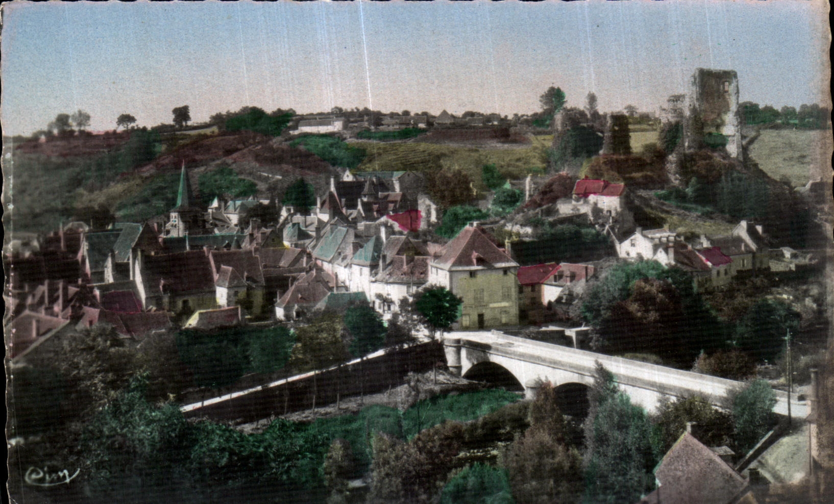 CPA Herisson Vue generale