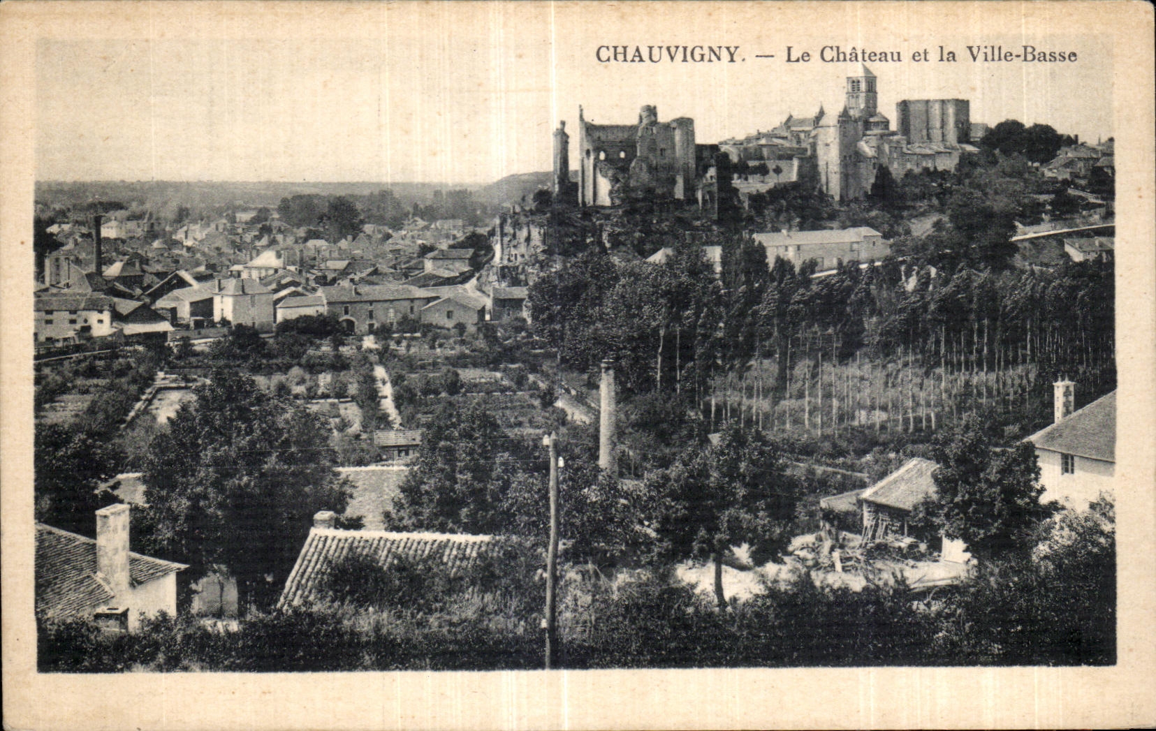 CPA Chauvigny Le Chateau et la Ville Basse