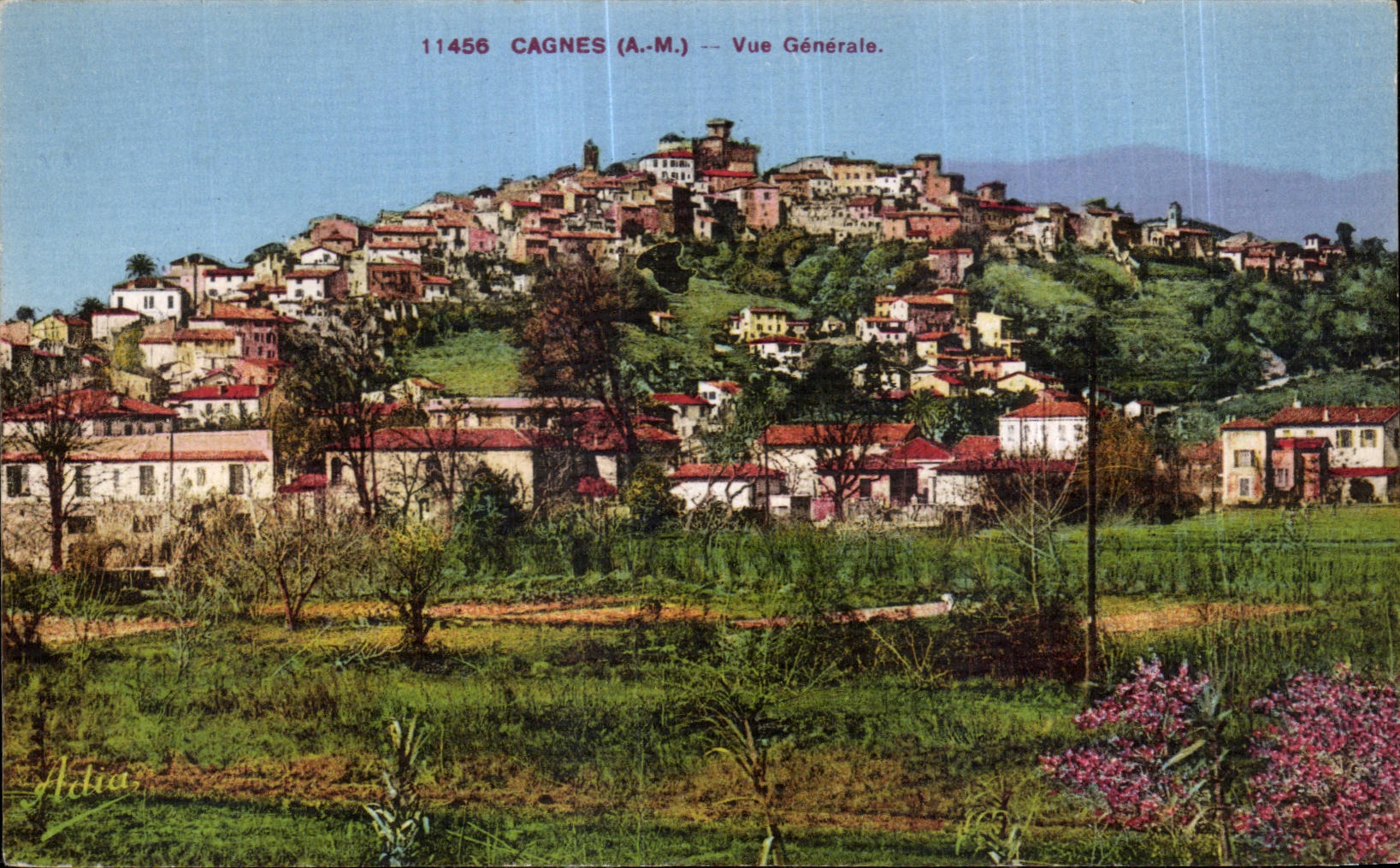 CPA Cagnes Vue generale