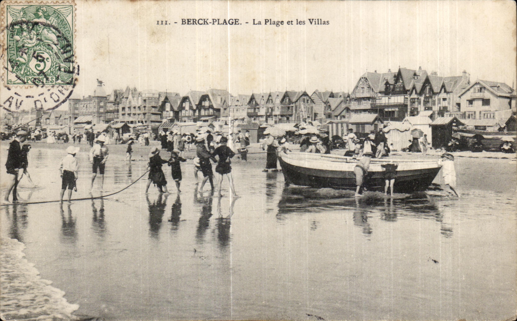 CPA Berck Plage La Plage et les Villas