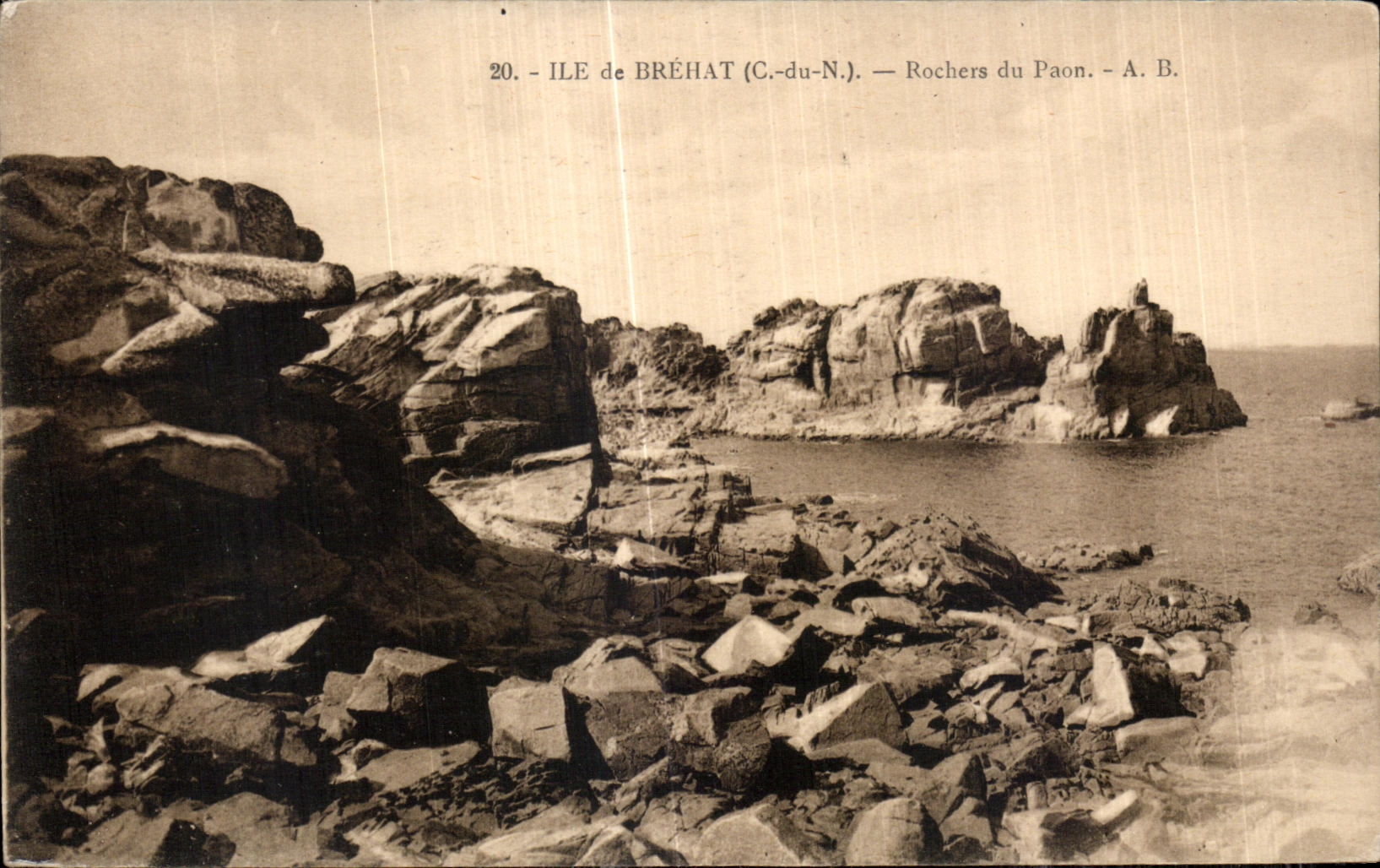 CPA Ile de Brehat La Rocher du Paon