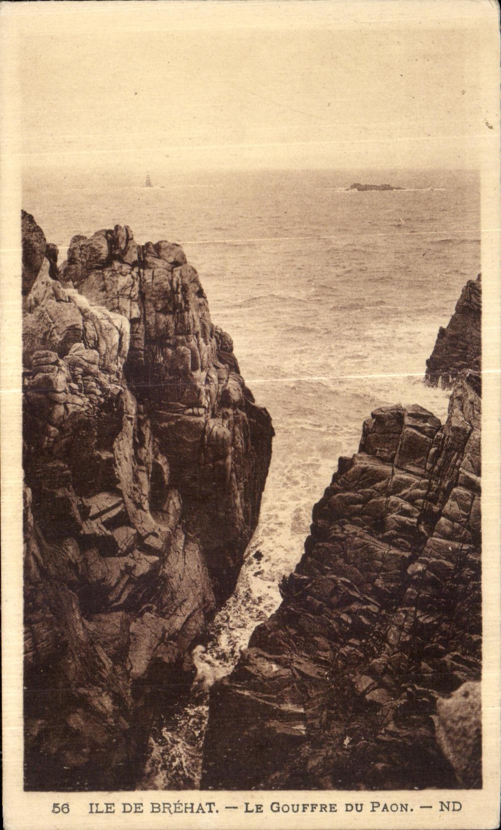 CPA Ile de Brehat La Gouffre du Paon