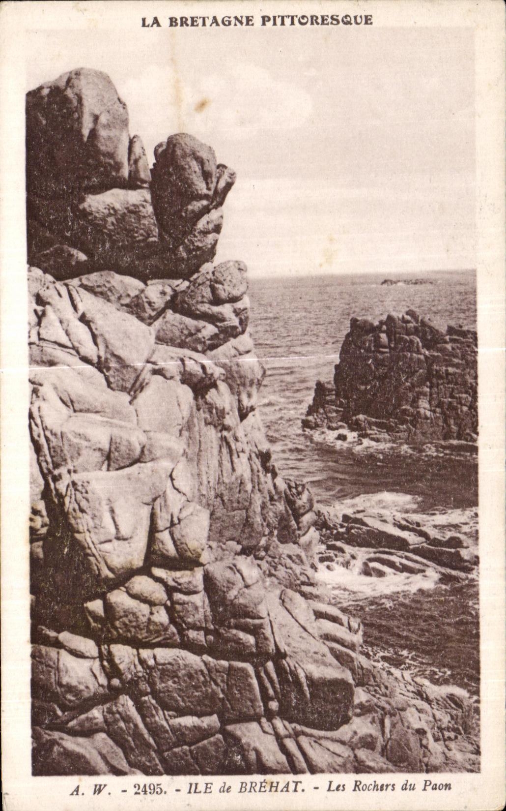 CPA Ile de Brehat Les Rochers du Paon