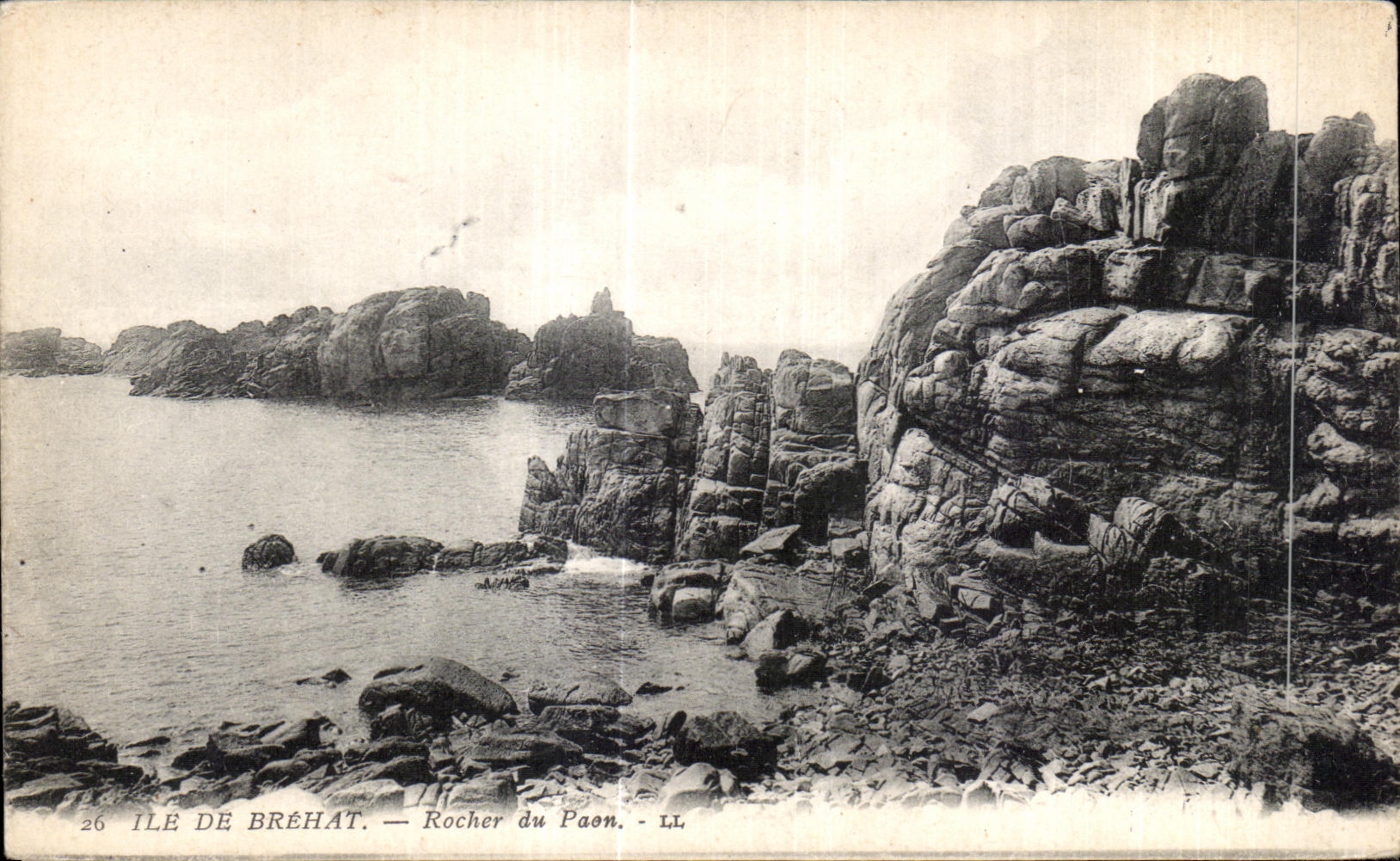CPA Ile de Brehat Rocher du Paon