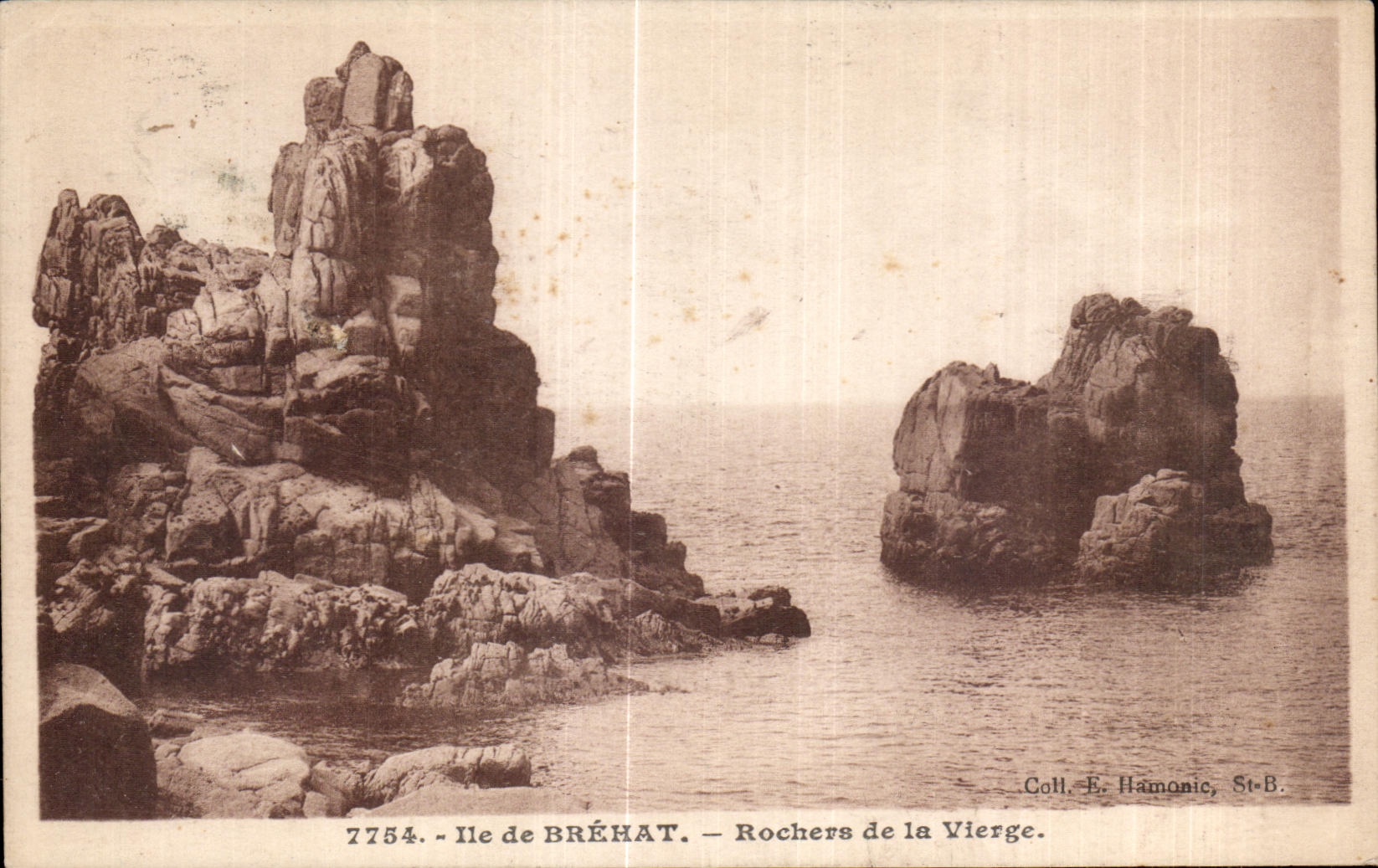 CPA Ile de Brehat Rochers de la Vierge