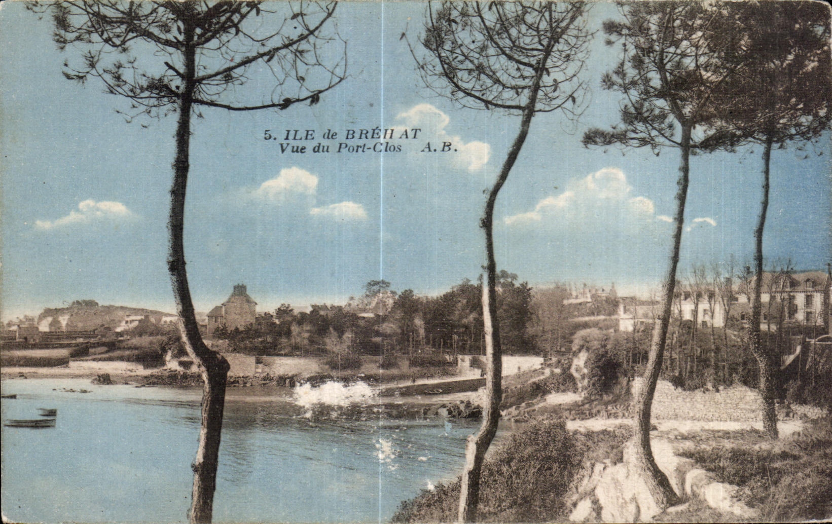 CPA Ile de Brehat Vue du Port Clos