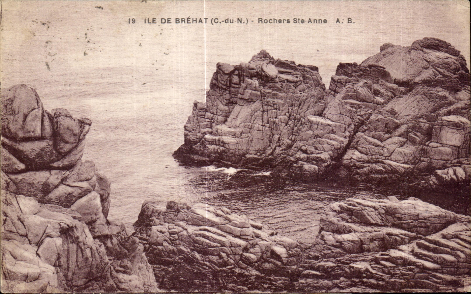 CPA Ile de Brehat Rochers Ste Anne