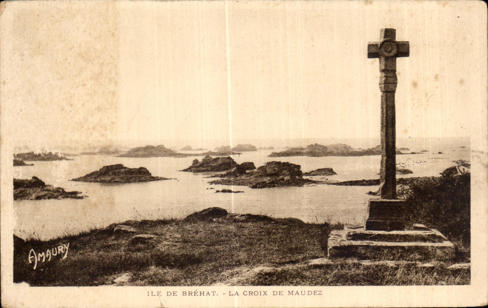 CPA Ile de Brehat La Croix De Maudez