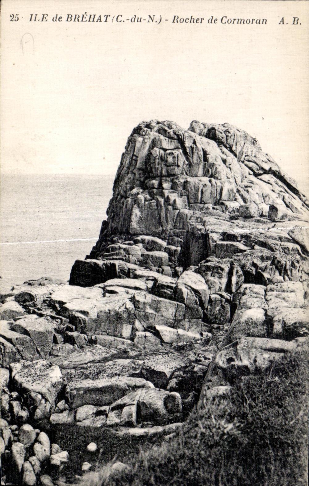 CPA Ile de Brehat Rocher de Cormoran