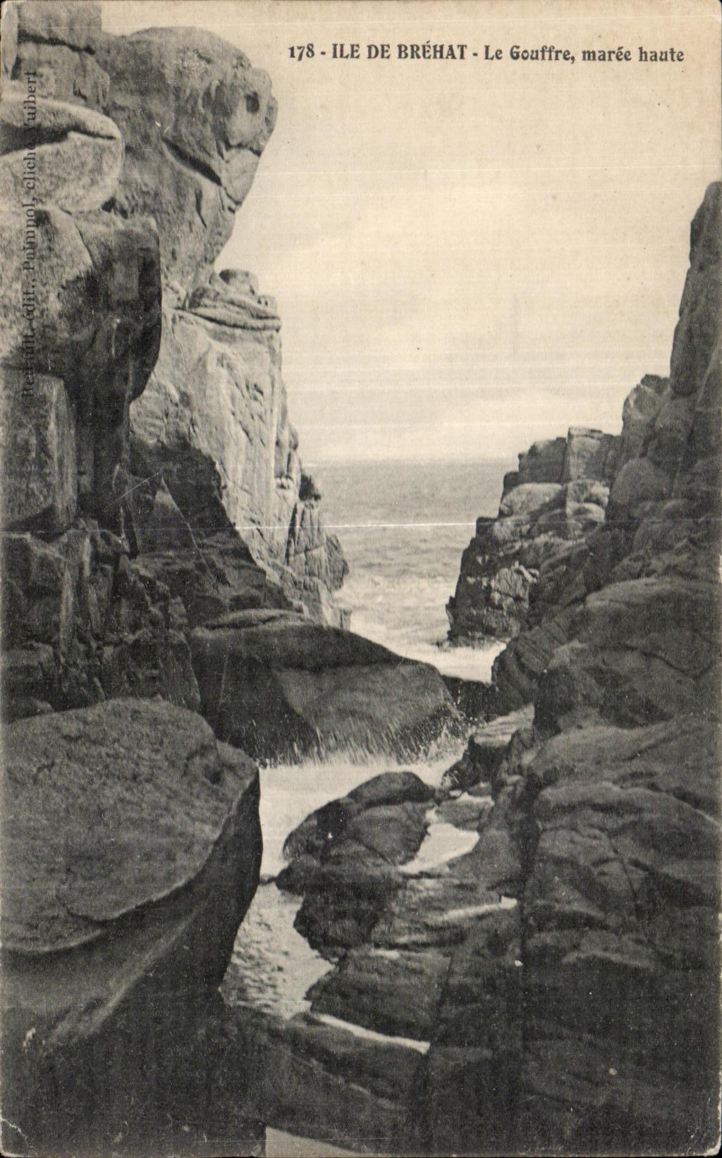 CPA Ile de Brehat Le Gouffre maree haute
