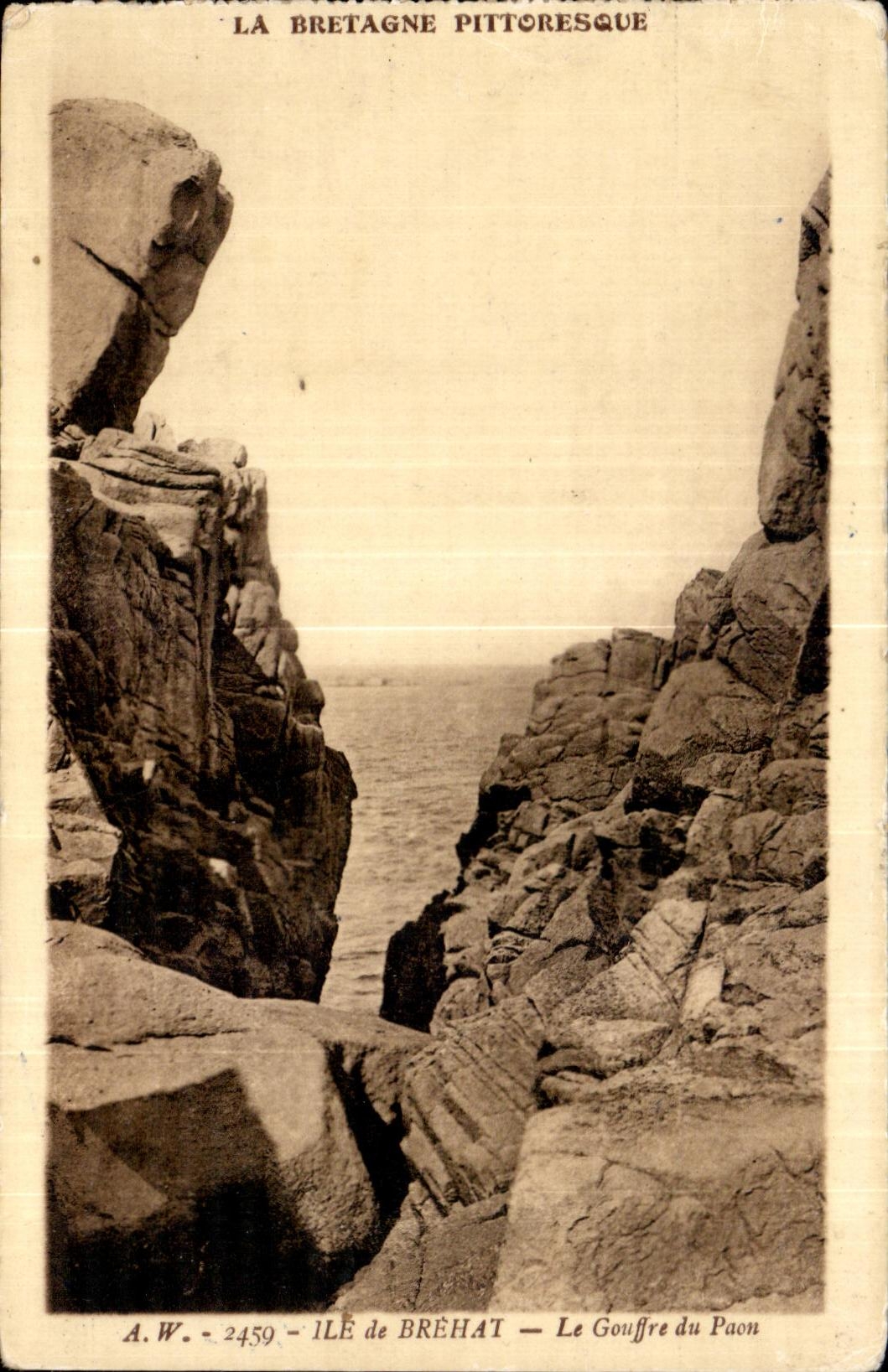 CPA Ile de Brehat Le Gouffre du Paon