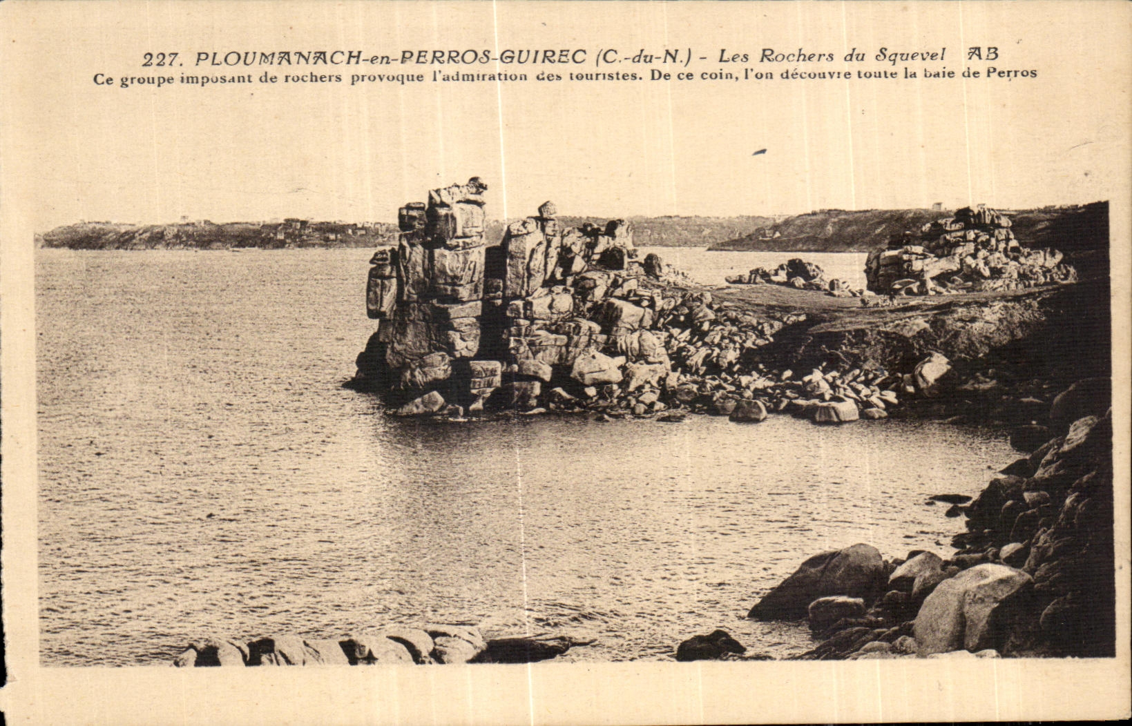 CPA Ploumanac h en Perros Guire Les Rochers du Squevel