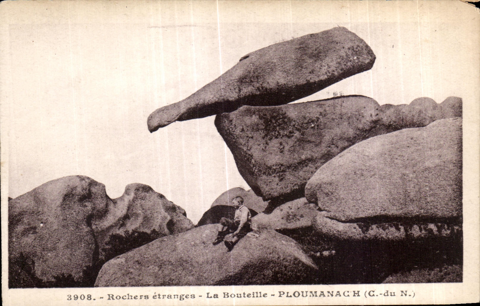 CPA Rochers etranges La Bouteille Ploumanac h