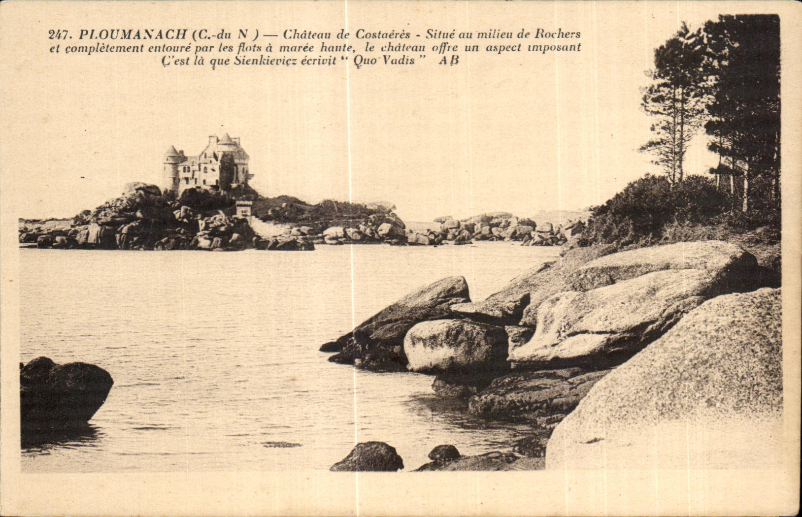 CPA Ploumanac h Chateau de Costaeres