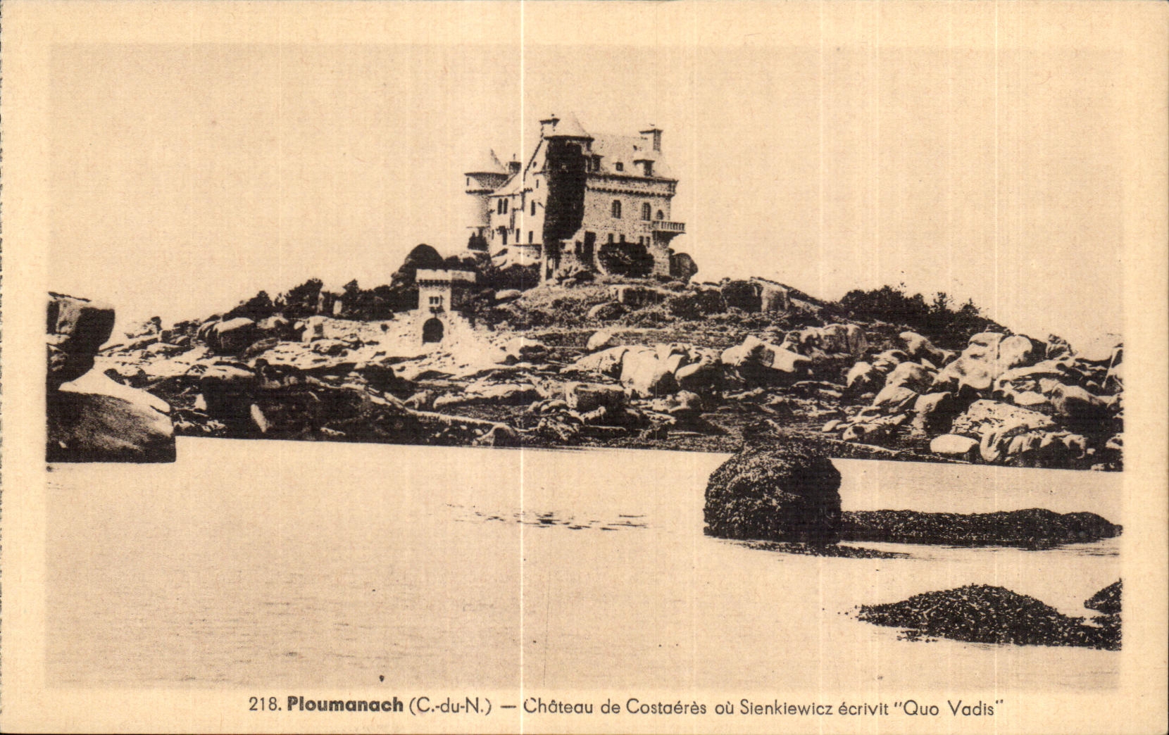 CPA Ploumanac h Choteau de Costaeres ou Sienklewicz erivit Quo Vadis
