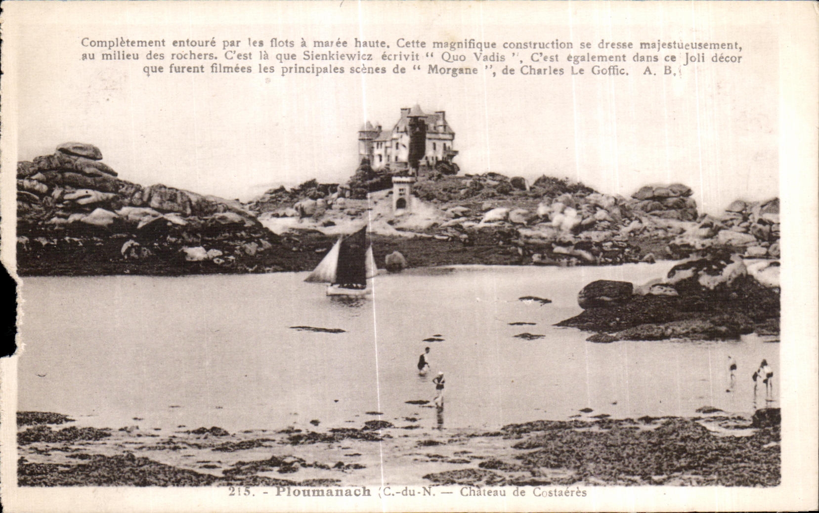 CPA Ploumanac h Chateau de Costaeres