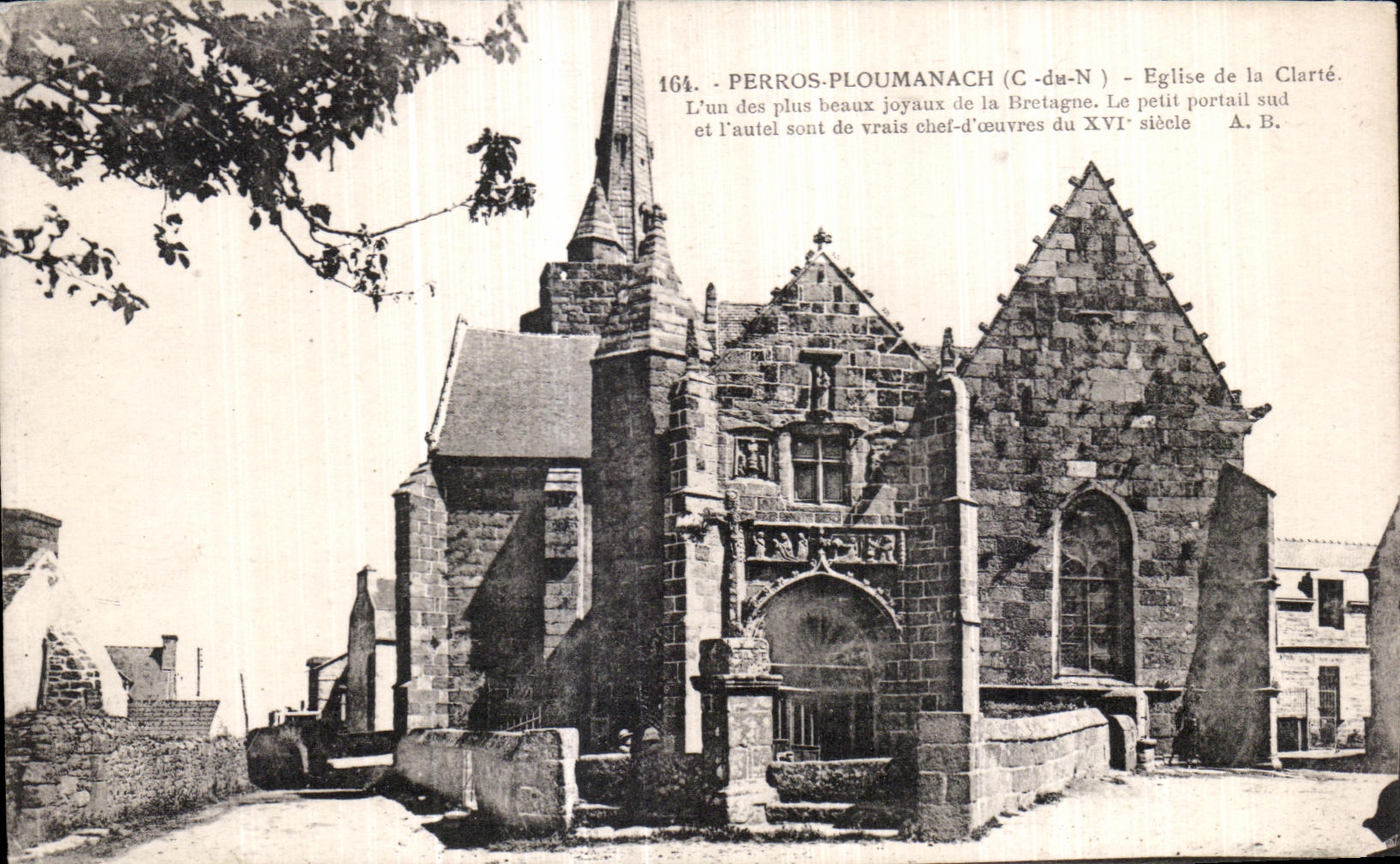 CPA Perros Ploumanac h Eglise de la Clarte 