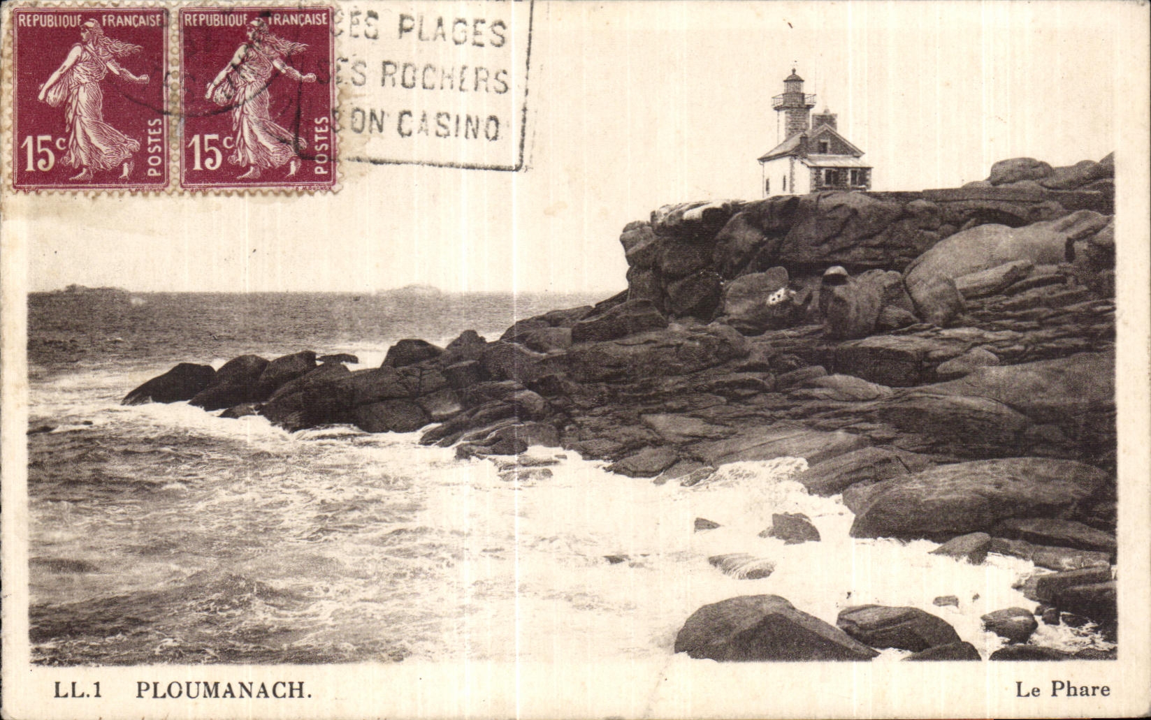 CPA Ploumanac h Le Phare Lighthouse
