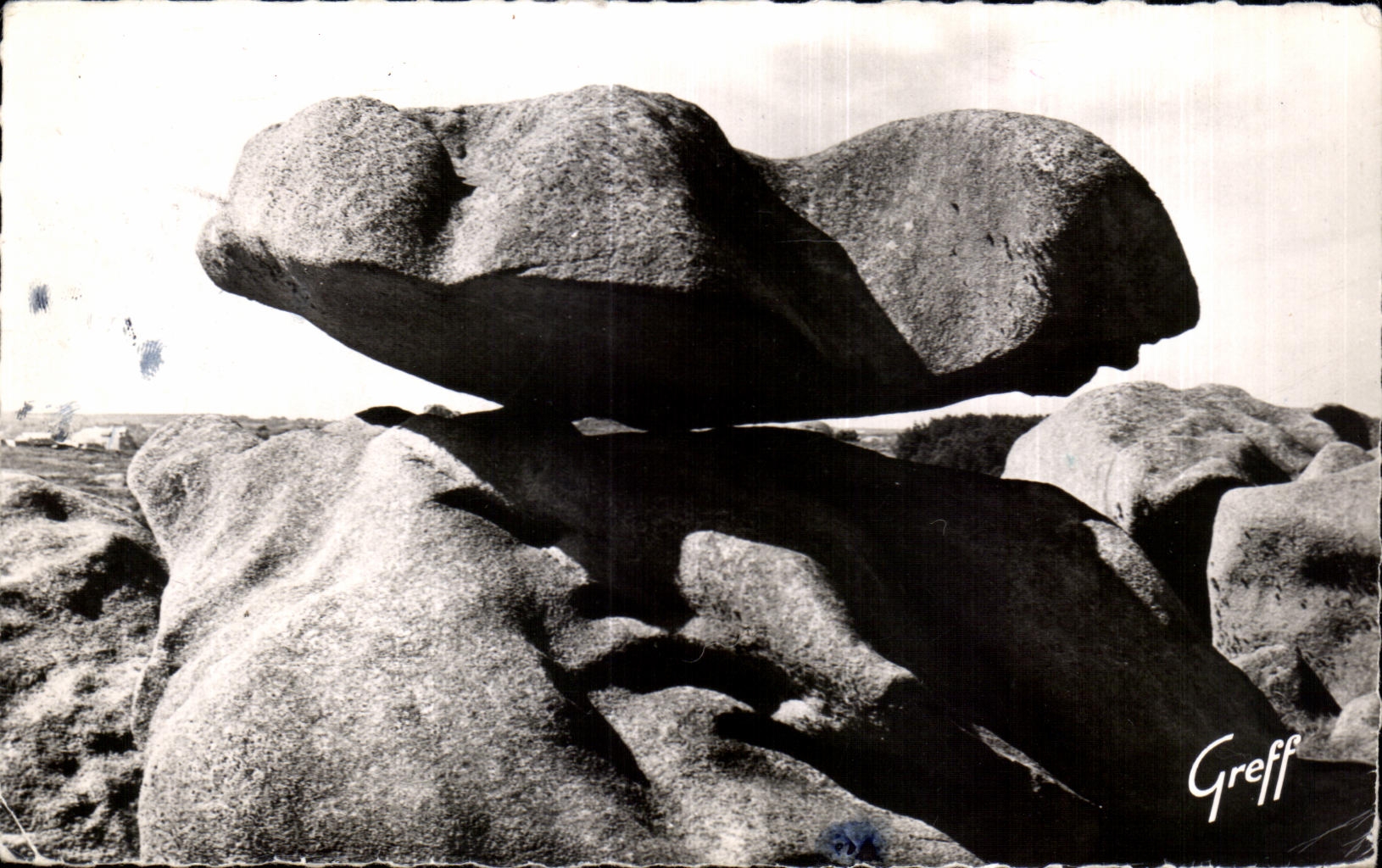 CPA Ploumanac h La Roche branlante