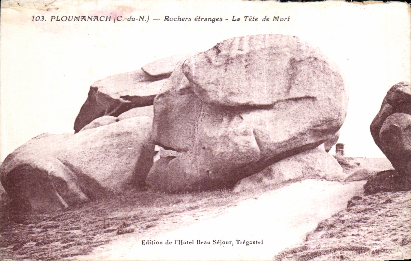 CPA Ploumanac h Rochers etranges La Tete de Mort