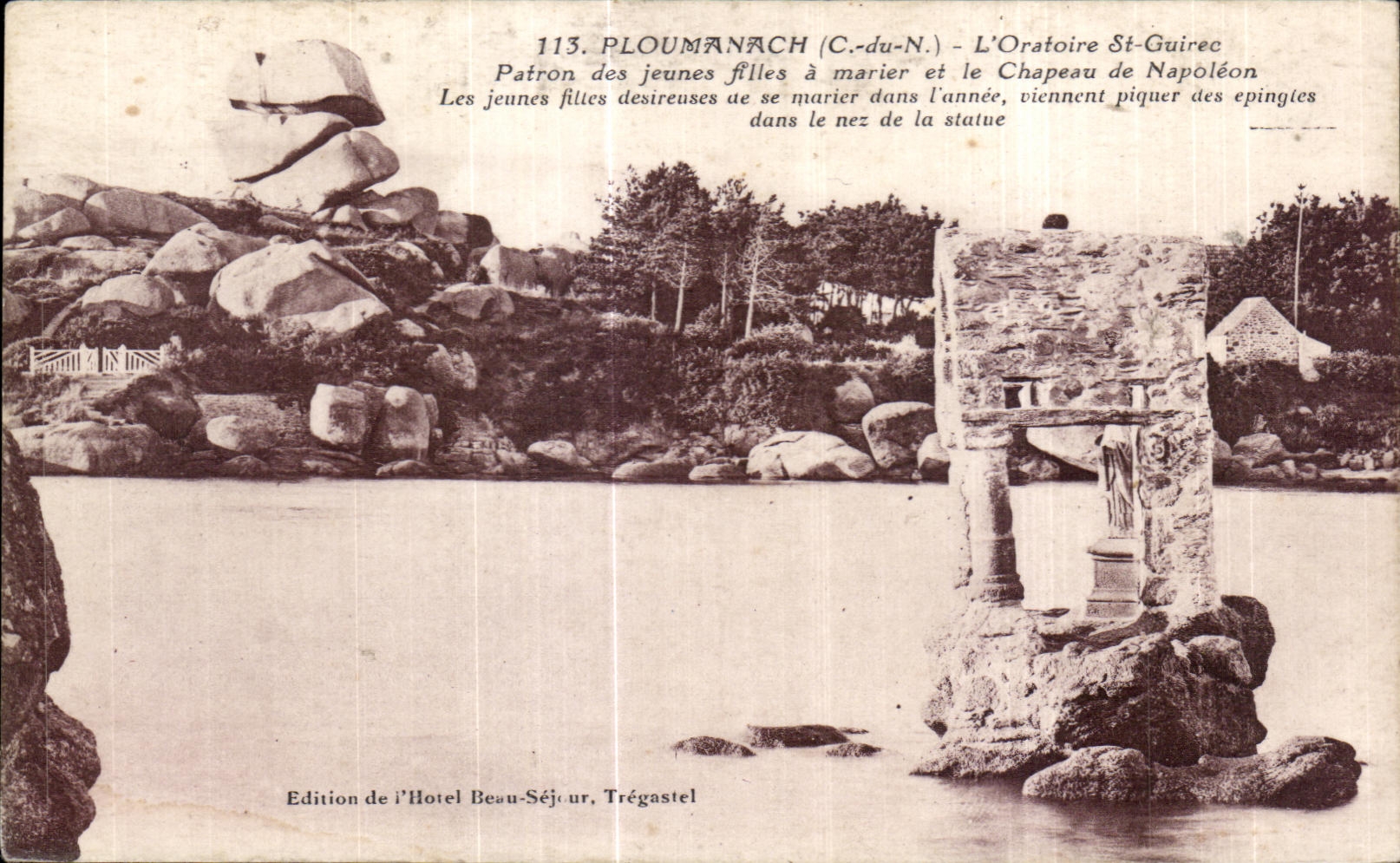 CPA Ploumanac h L Oratoire St Guirec