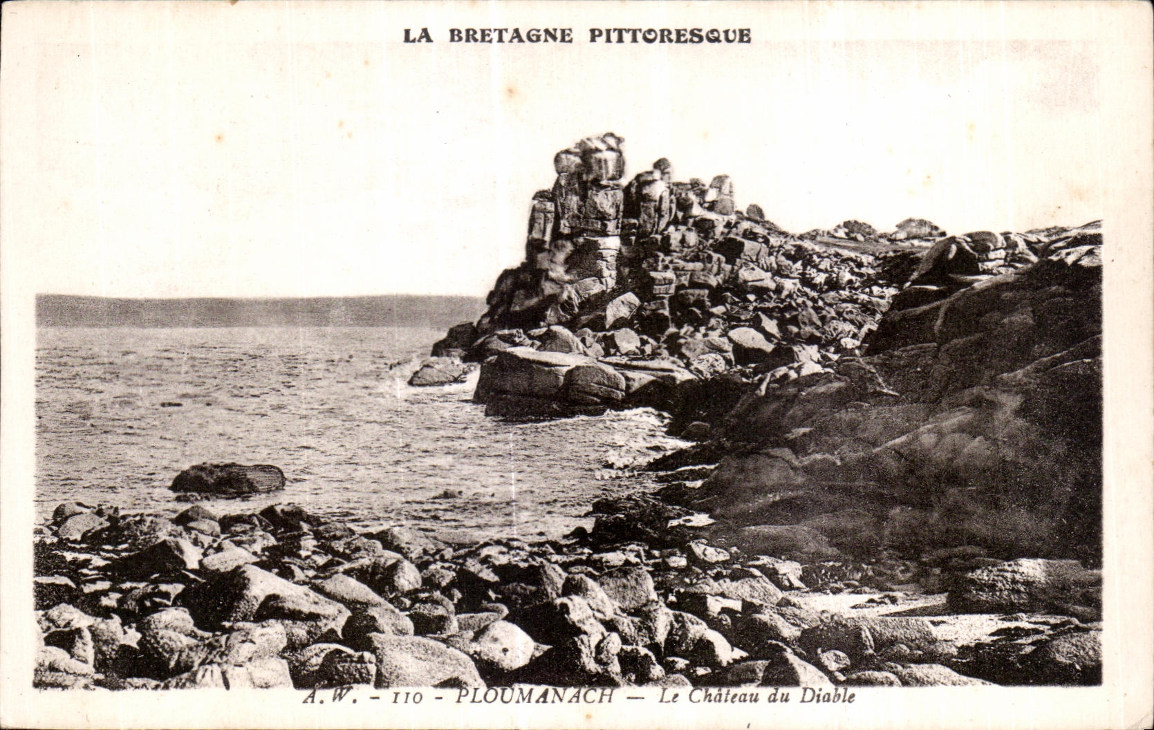 CPA Ploumanac h La Chateau du Diable