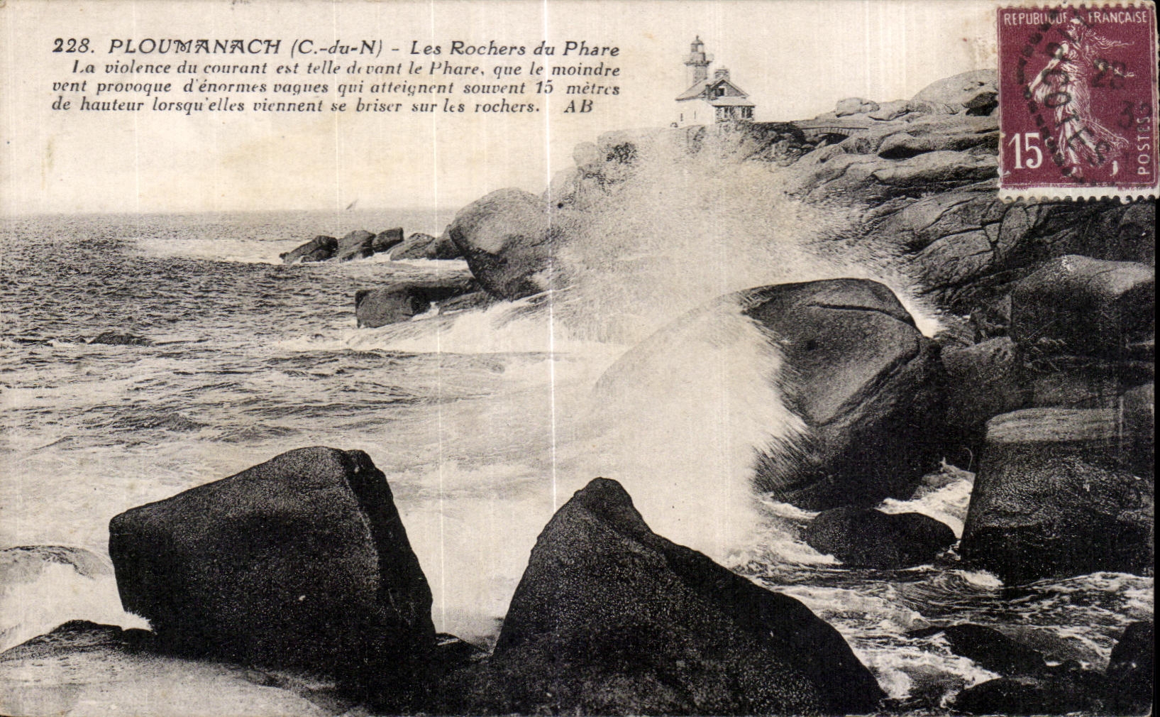 CPA Ploumanac h Les Rochers du Phare