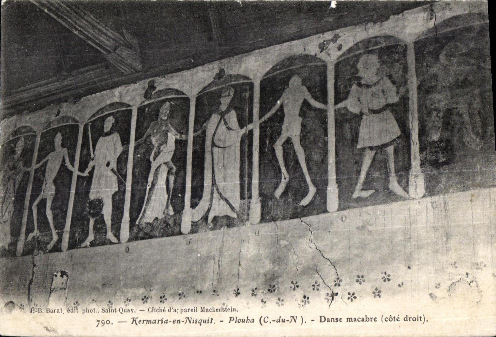 CPA Kermaria en Nisquit Plouha Danse macabre