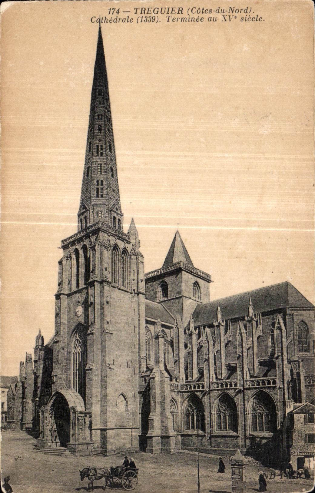 CPA Treguier Cathedrale 1339 Terminee au XV siecle