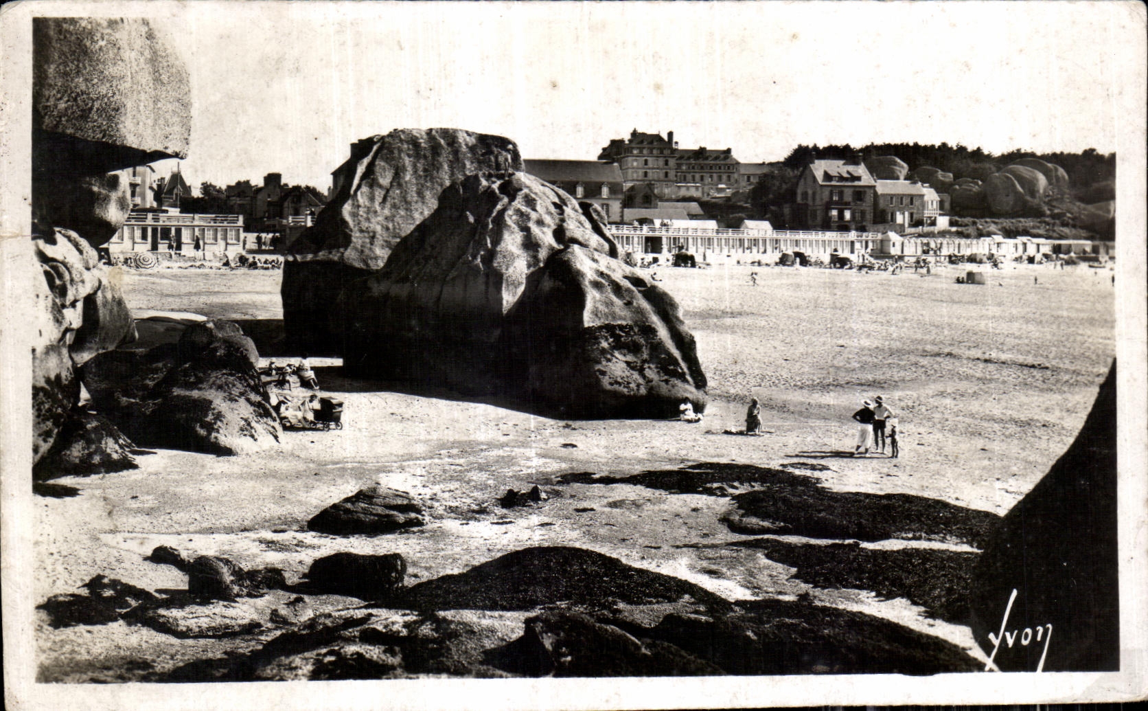 CPA Tregastel Le Plage a Maree Basse