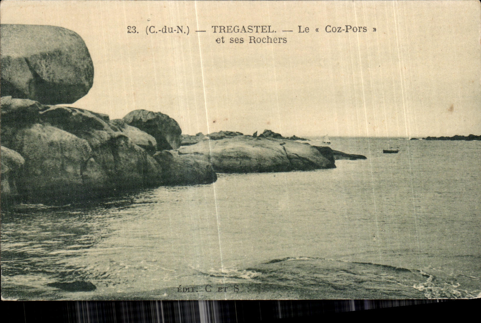 CPA Tregastel Le Coz Pors et ses Rochers