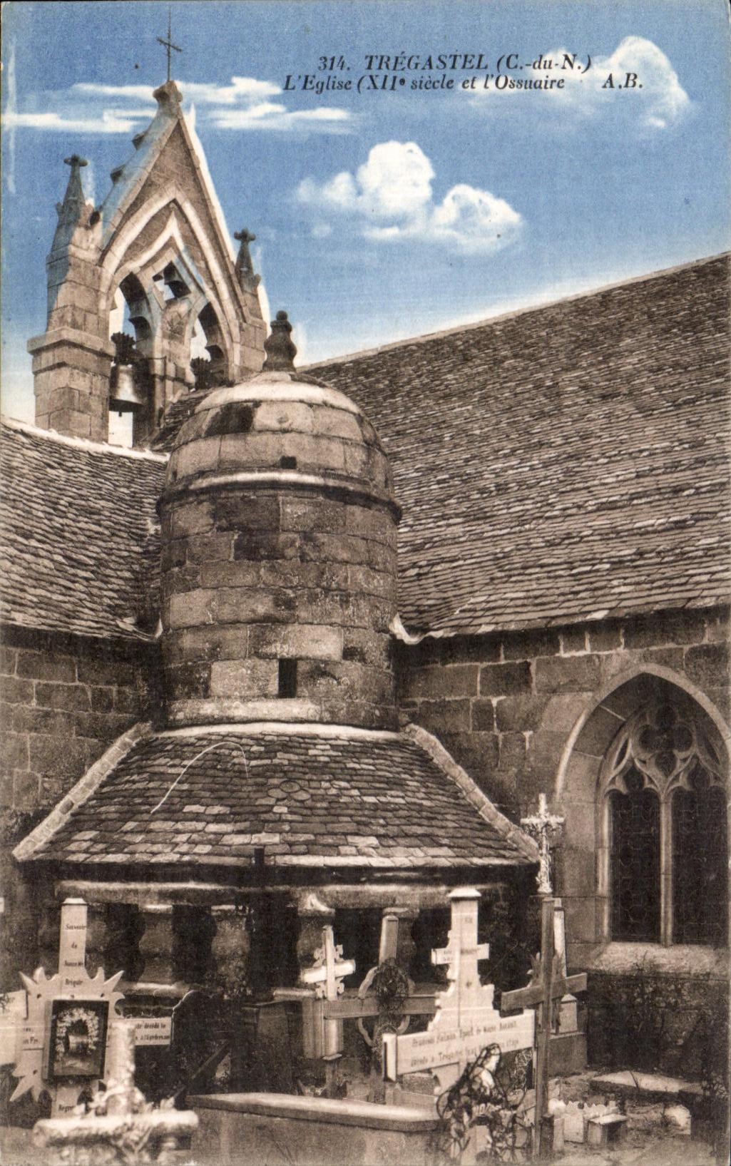 CPA Tregastel L Eglise et l Ossuaire