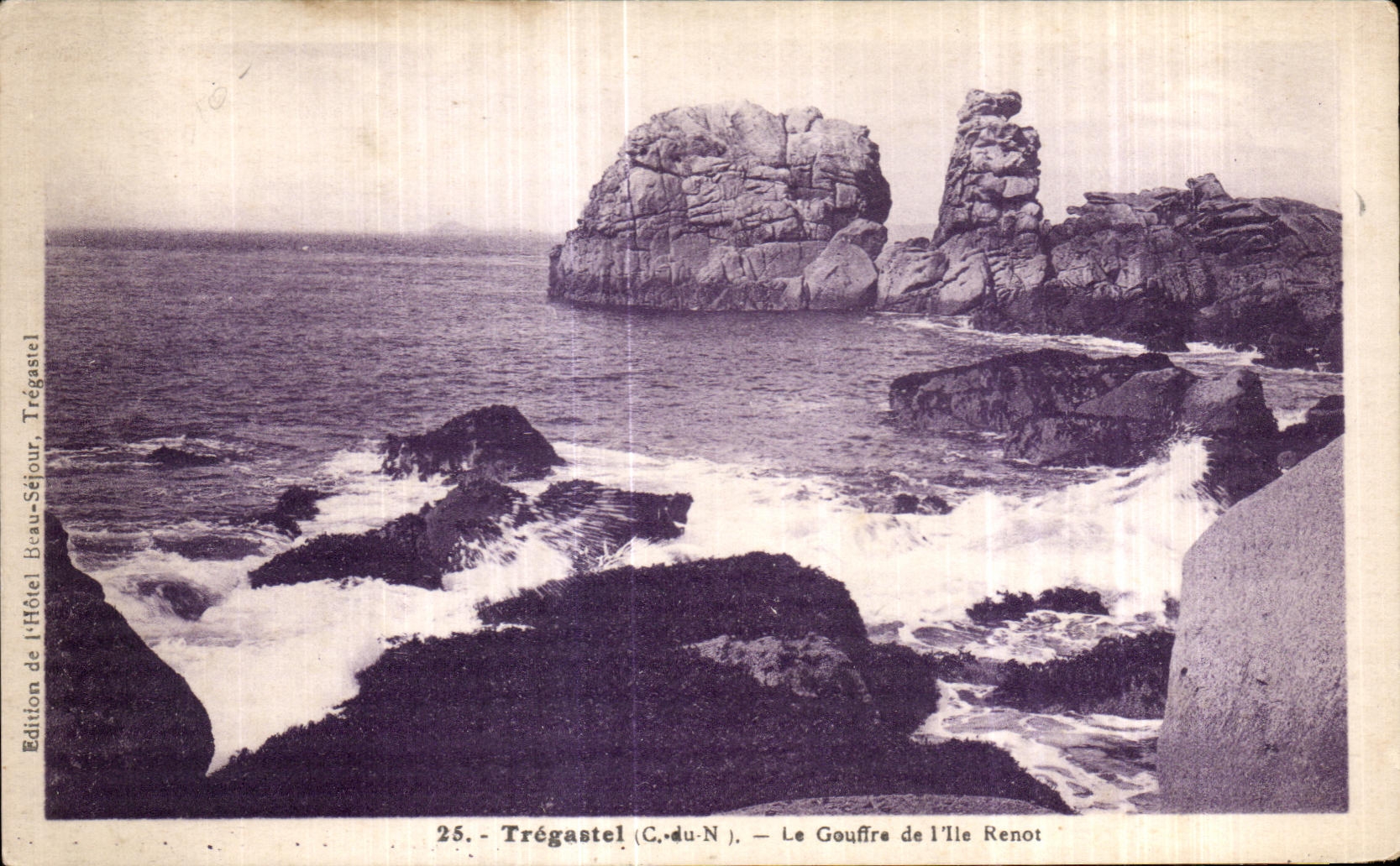 CPA Tregastel Le Gouffre de I lle Renot