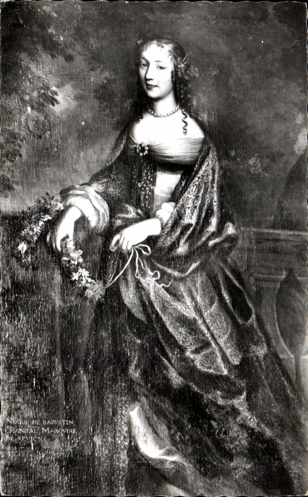 CPA Vitre Chateau Des Rochers Portrait de La Marquise de Sevigne
