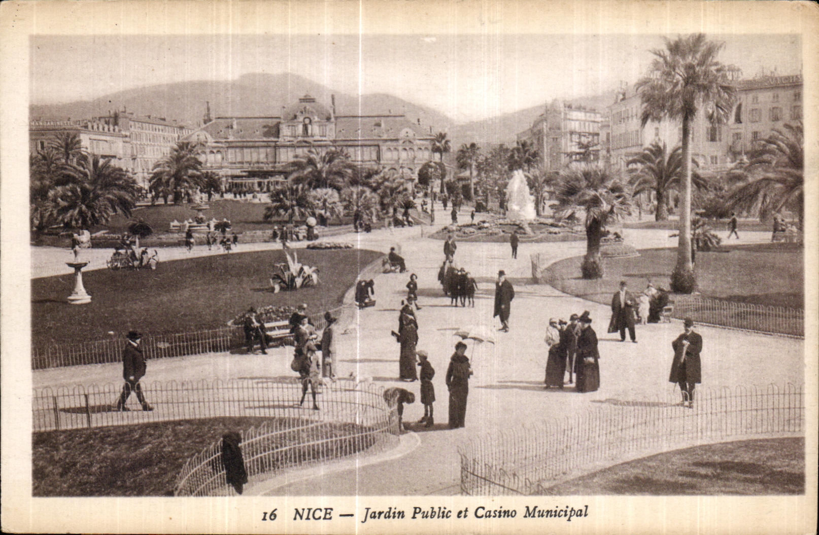 CPA Nice Jardin Public et Casino Municipal