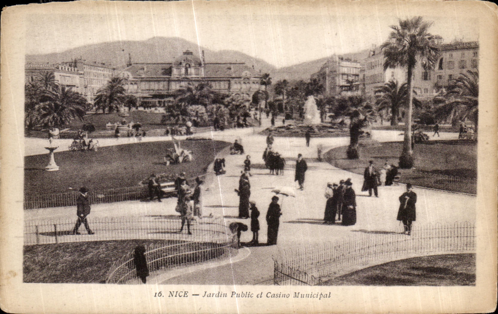 CPA Nice Jardin Public et Casino Municipal