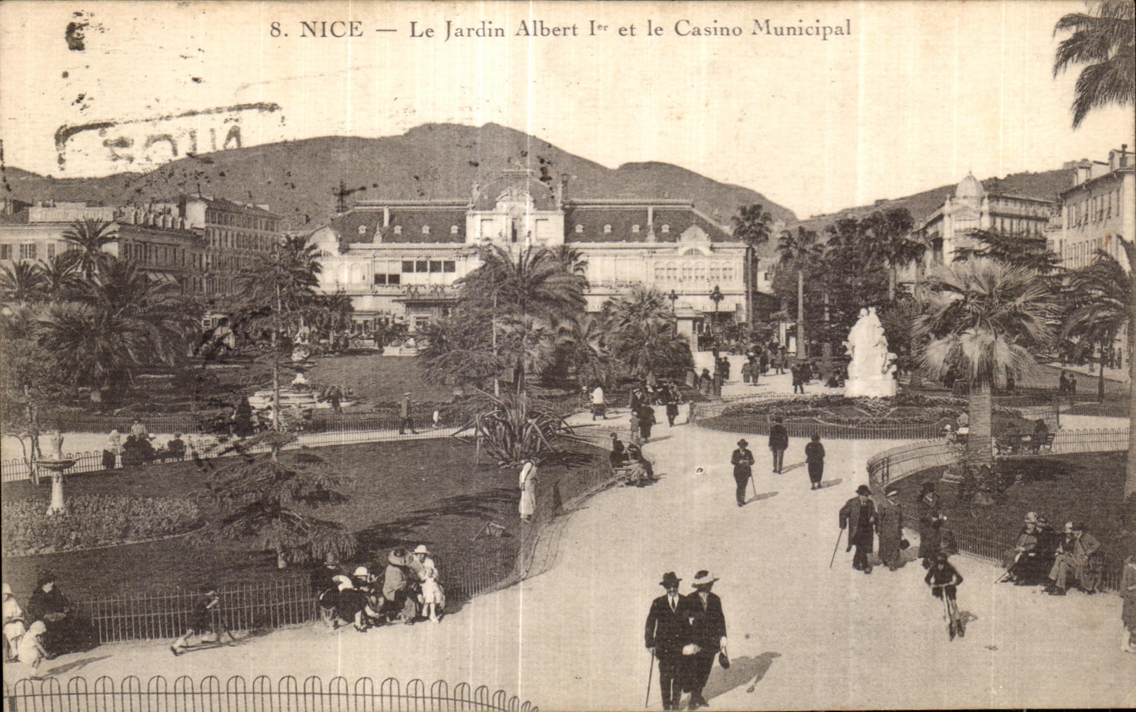 CPA Nice Le Jardin Albert et le Casino Municipal