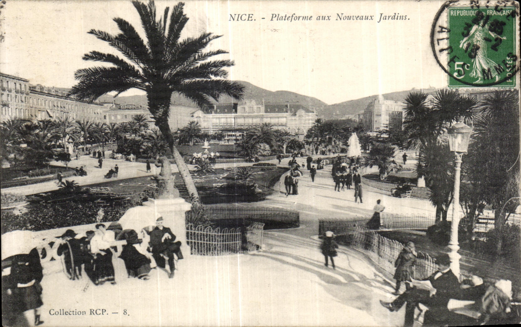 CPA Nice Plateforme aux Nouveaux Jardins