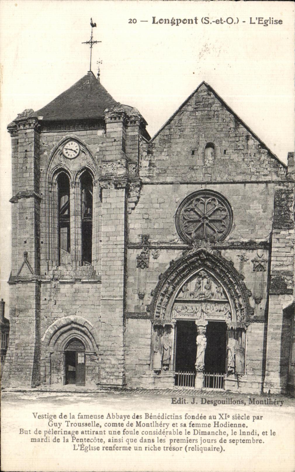 CPA Longpont L Eglise