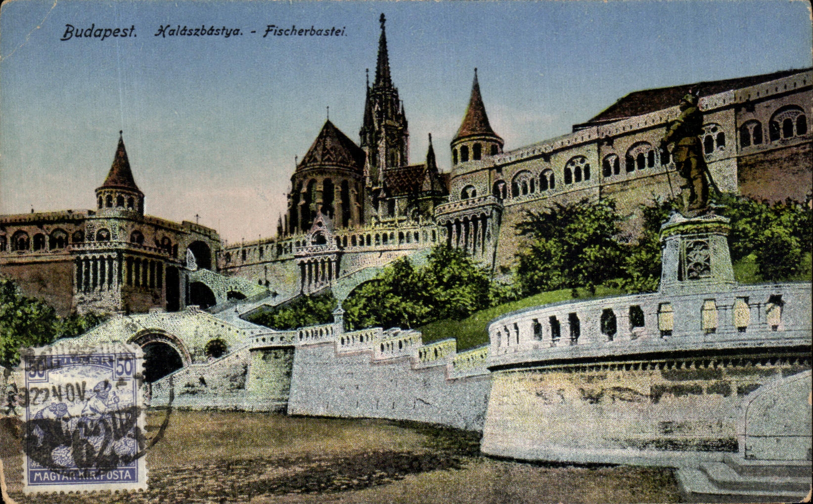 CPA Budapest Kalaszbastya Fischerbastei Hongrie Hungary