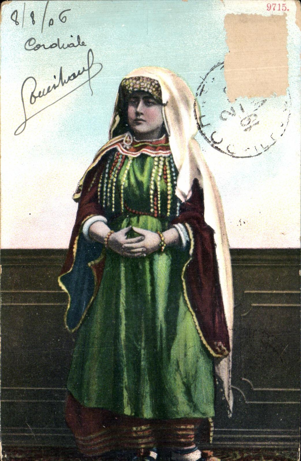 CPA Gypsy Woman gitane
