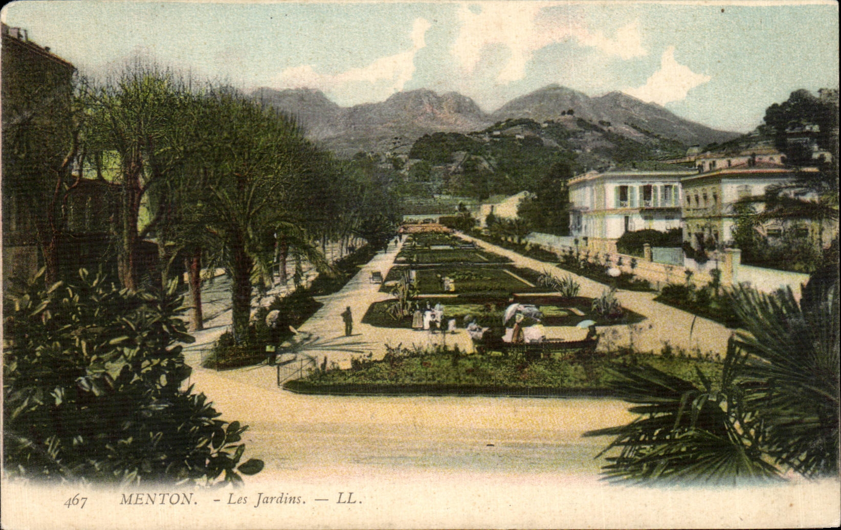 CPA Menton Les Jardins