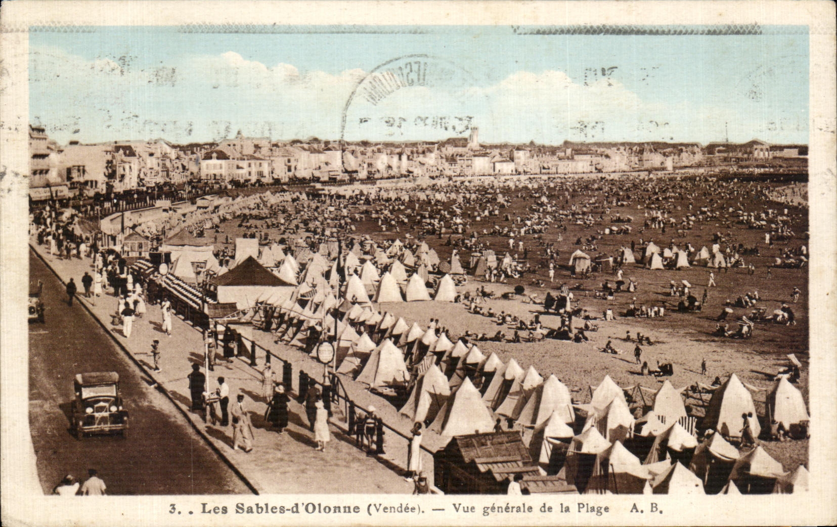 CPA enarena Olonne la opinion de Vendee de la playa