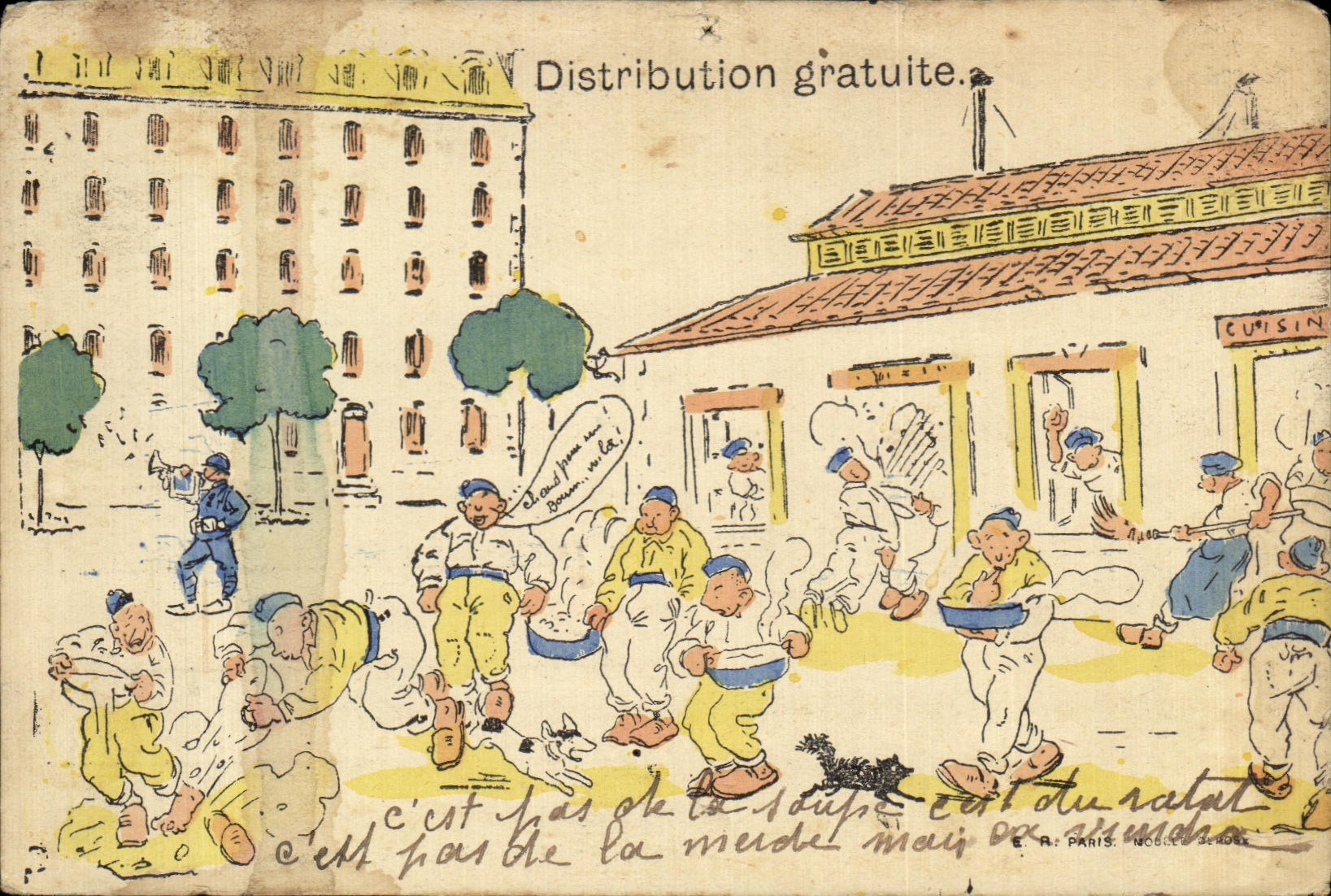 CPA free Distribution Militaria Fantasy