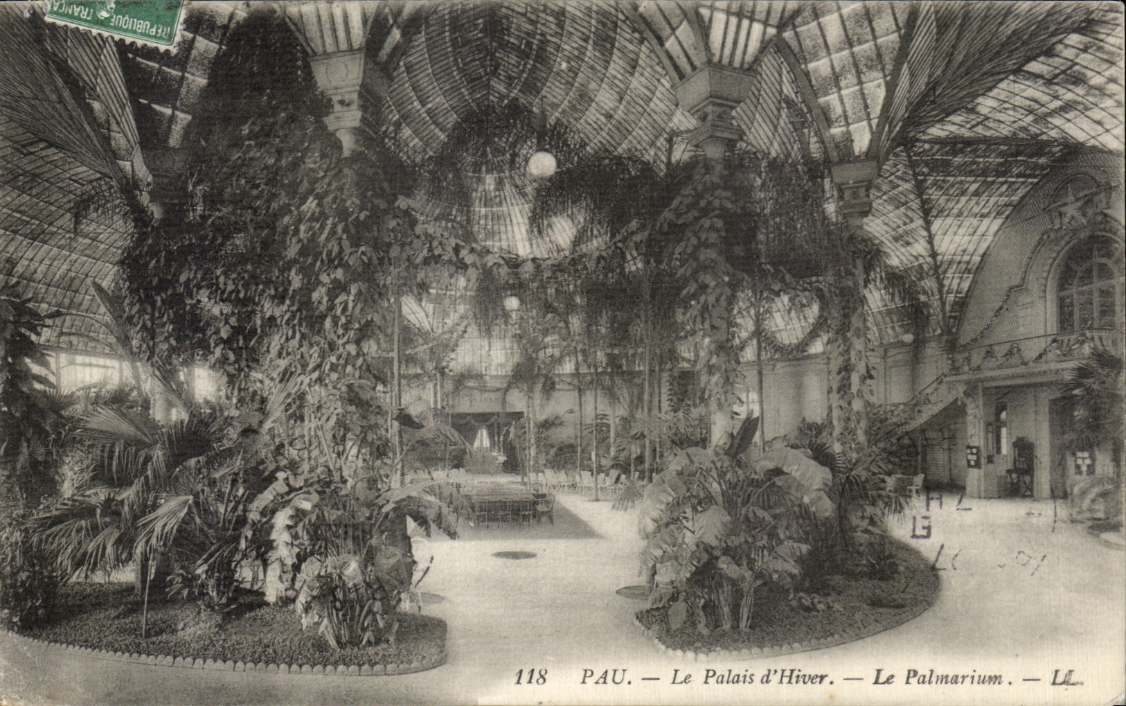 CPA Pau the Palate Winter the Palm house