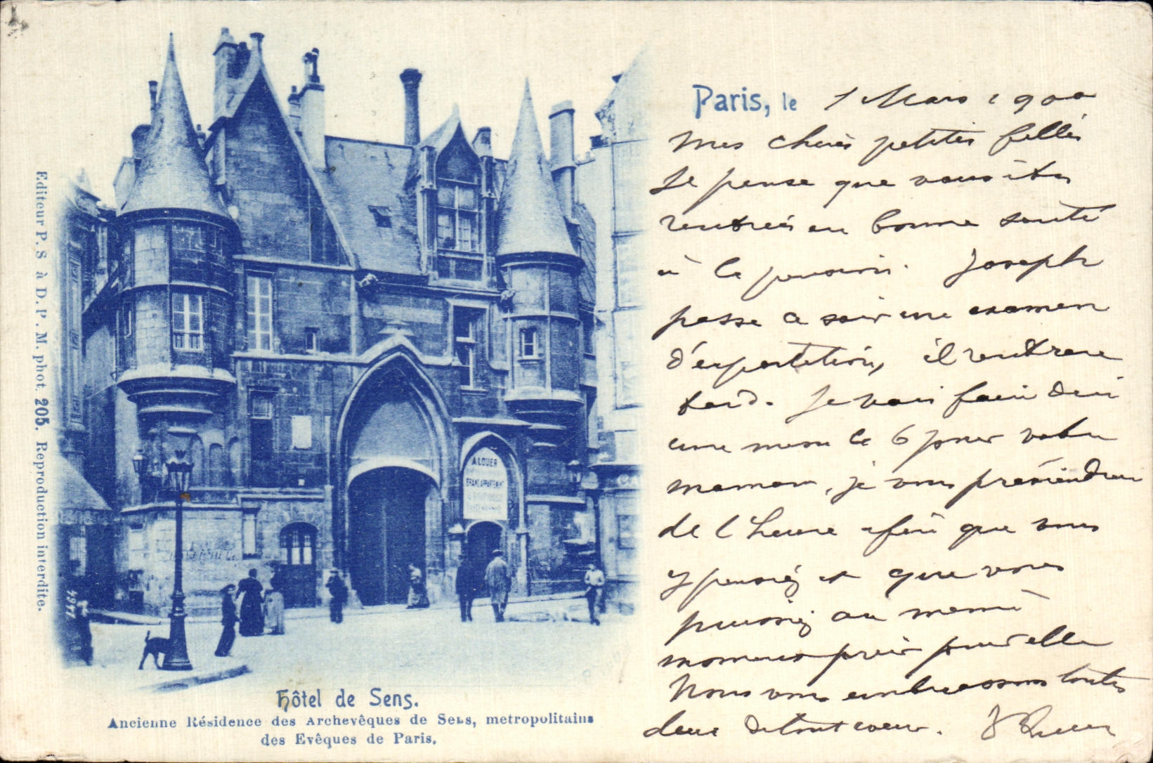 CPA Hotel de Sens Paris