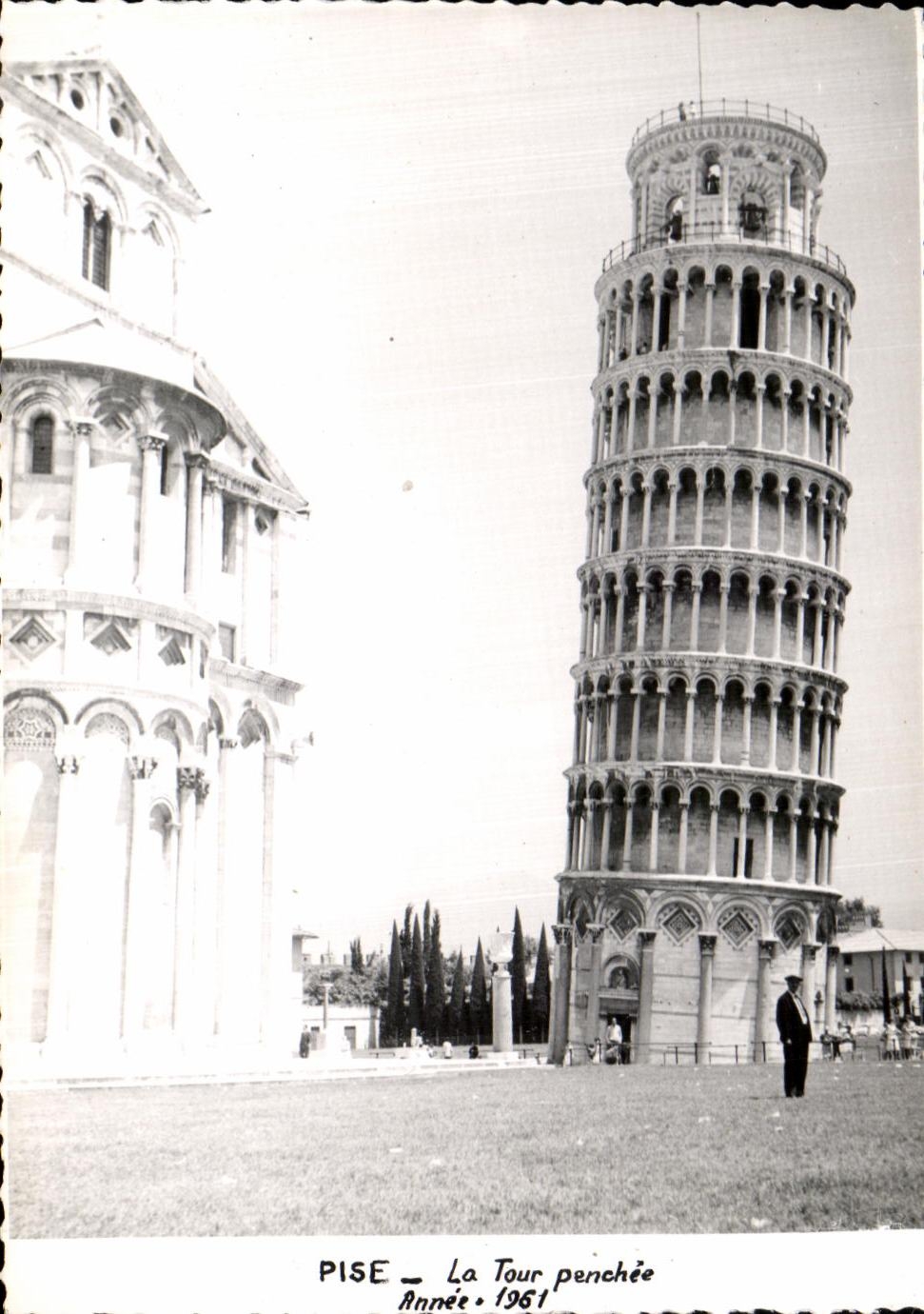 CPA Pise La Tour penchee Annee 1961