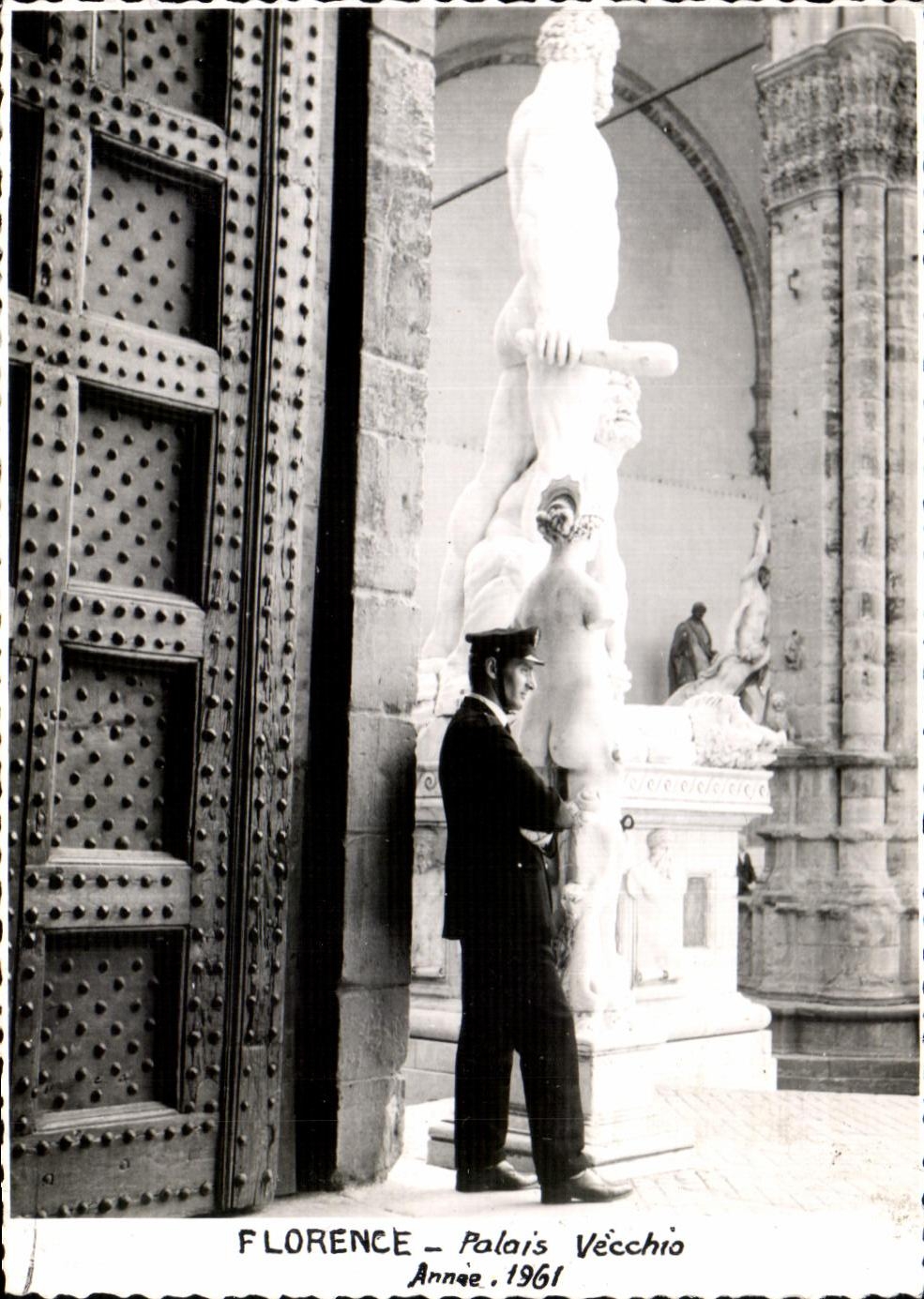 CPA Florence Palais Vecchio Annee 1961