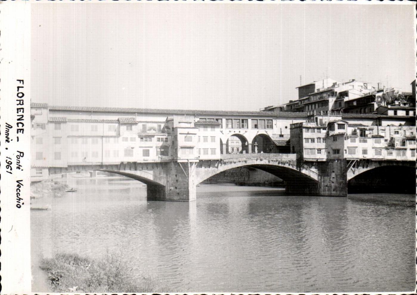 CPA Florence Ponte Vecchio annee 1961