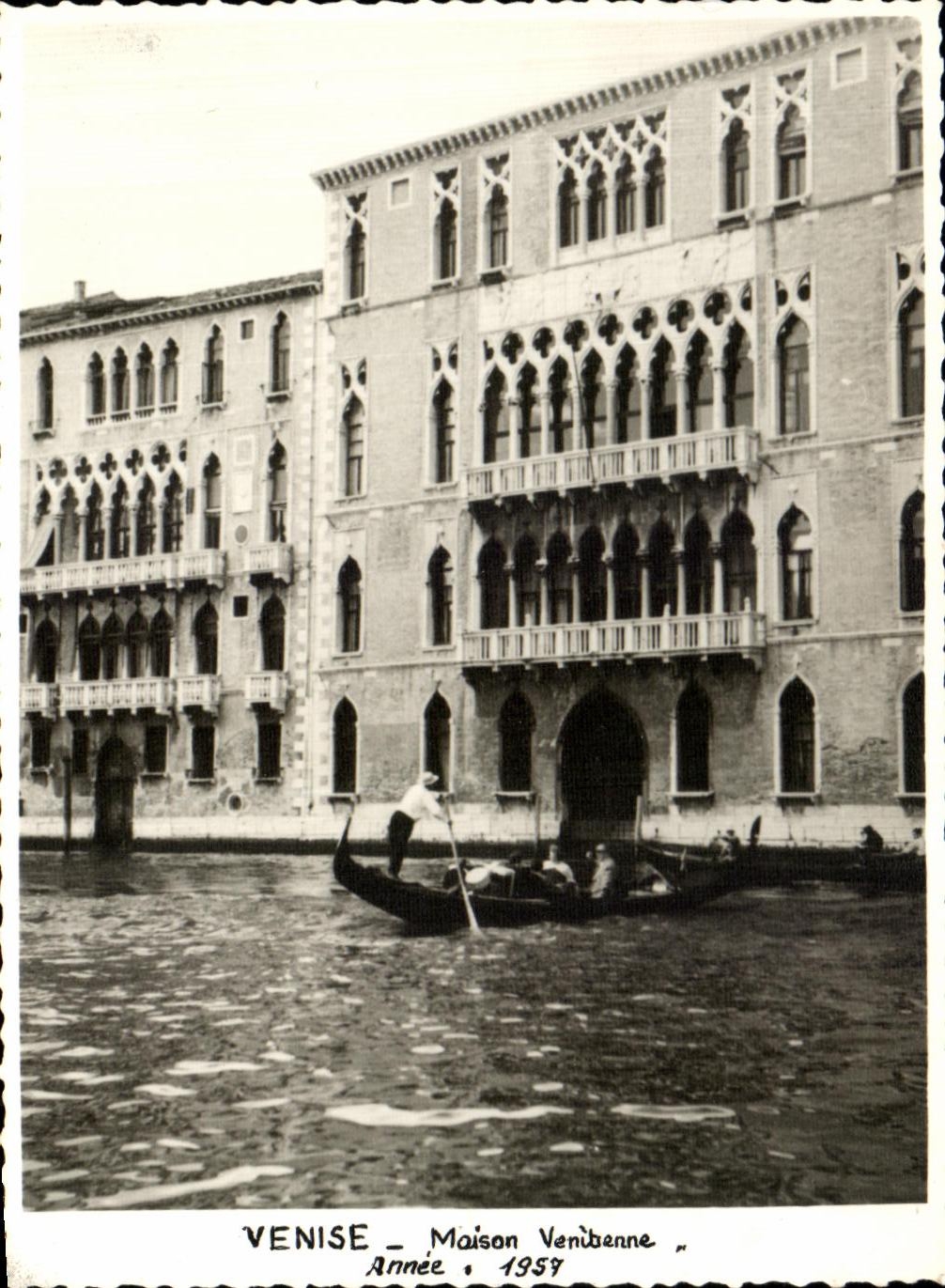 CPA Venice House Veni enne Year 1957